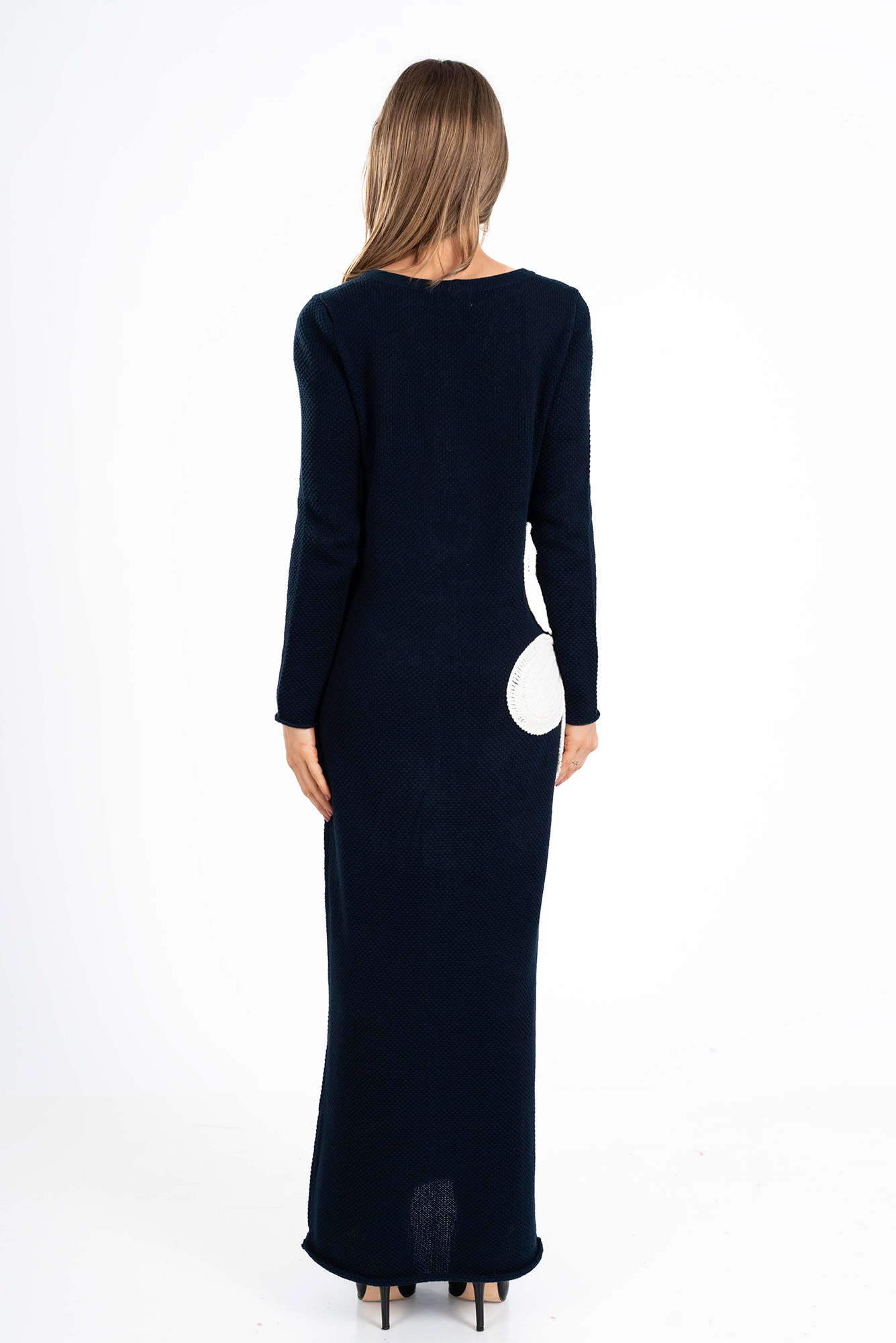 Flora Dress - Navy